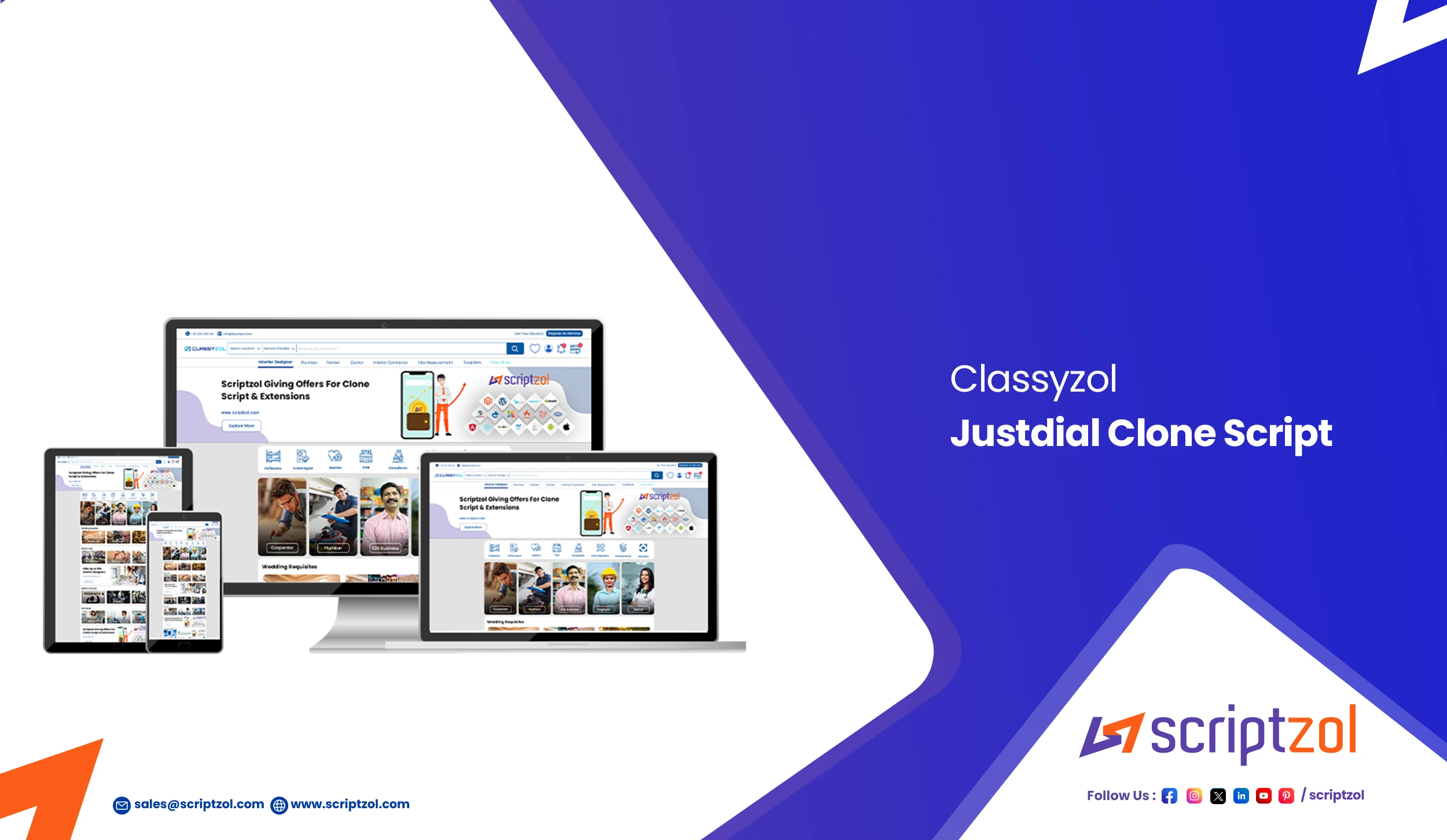 1. Classyzol - Justdial Clone Script