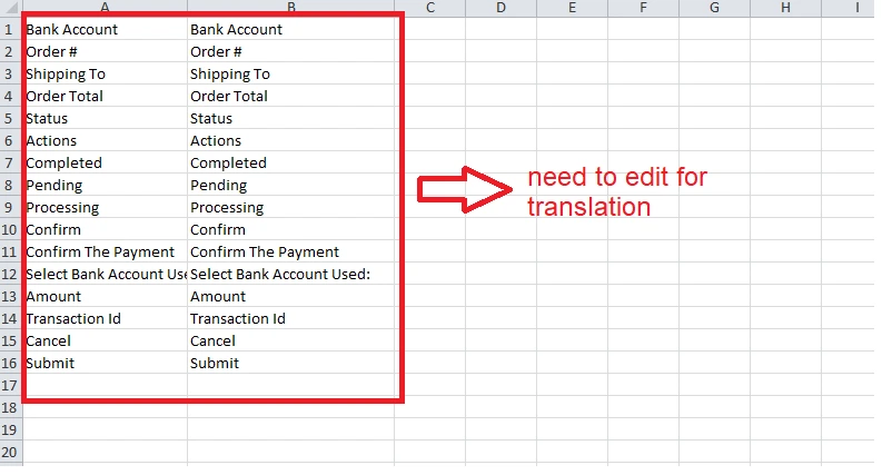cheque payment language file content edit