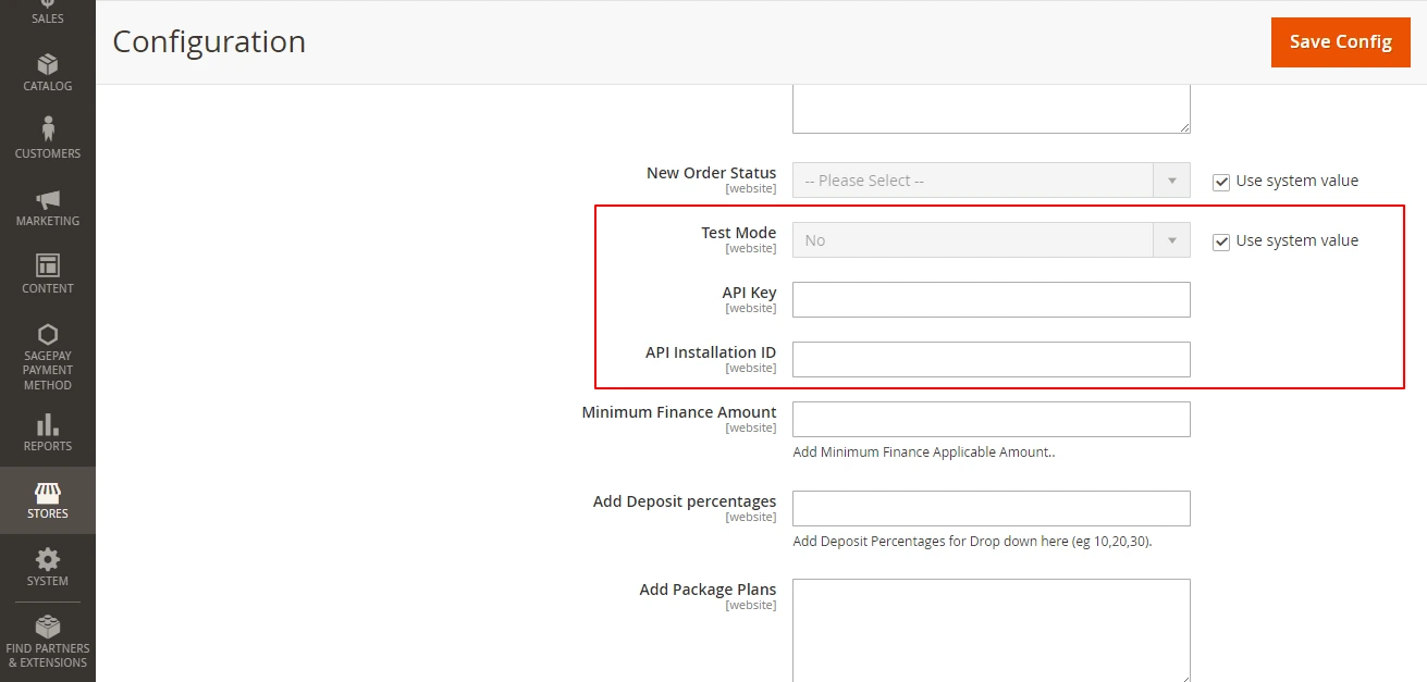 omnicapital mode api config